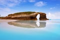 Playa las catedrales Catedrais beach in Galicia Spain Royalty Free Stock Photo