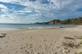 Playa Marsella, San Juan del Sur, NicaraguaRocky beach of Nicaragua with few waves, beautiful sunrise