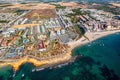 Playa Mil Palmeras drone point of view