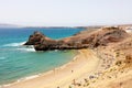 Playa Papagayo, wild paradisiacal beach in Lanzarote Island, Spain Royalty Free Stock Photo