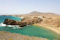 Playa Papagayo, wild paradisiacal beach in Lanzarote Island, Spain Royalty Free Stock Photo