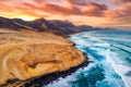 Playa Veril Manso in Jandia National Park, Southern Fuerteventura, Spain