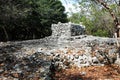 Xaman-Ha, Mayan Ruins of Playacar, Mexico Royalty Free Stock Photo
