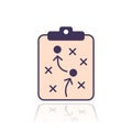 playbook icon, game plan vector Royalty Free Stock Photo