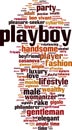 Playboy word cloud