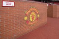 Player Changing Room in The Old Trafford stadium in Manchester, England. Old Trafford is home of Manchester United football club. Royalty Free Stock Photo