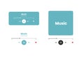 Video player. Flat template for web and mobile apps