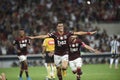 Player Reinier do Flamengo celebrates his goa