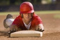 Player Sliding Towards Base Royalty Free Stock Photo