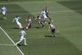 Player soccer in action