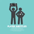 Player Substitution Graphic Symbol Royalty Free Stock Photo