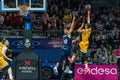 Players in action at Liga Acb Endesa match between Mora Banc Andorra BC and Herbalife