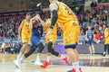 Players in action at Liga Acb Endesa match between Mora Banc Andorra BC and Herbalife