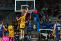 Players in action at Liga Acb Endesa match between Mora Banc Andorra BC and Herbalife