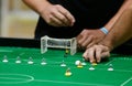 Table soccer world championship game detail Royalty Free Stock Photo