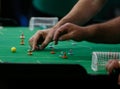 Table soccer world championship game detail Royalty Free Stock Photo