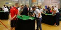 Players during Table soccer world championship game detail Royalty Free Stock Photo