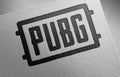 Pubg-1 on paper texture Royalty Free Stock Photo
