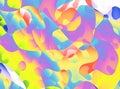 Playful abstract background with irregular colorful shapes