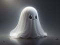 A Playful and Approachable Small Ghost Drawing