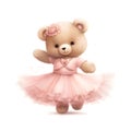 Playful ballerina bear graphics