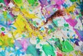 Playful blurred vivid pastel shapes, abstract watercolor pastel hues Royalty Free Stock Photo