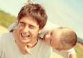 Playful Brothers outdoor Royalty Free Stock Photo