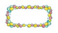 Playful Bubble Border: Whimsical Rounded Frame Design, vector design Generative AI Royalty Free Stock Photo