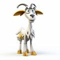 Playful Cartoon Goat Design In Daz3d Style