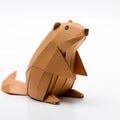 Origami Beaver: A Brown Paper Creation Inspired By Fujifilm Provia 400x