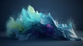 Playful color collision symphony, abstract desktop canvas