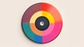 Playful Color Palette Vinyl Record With Artists\' Colors