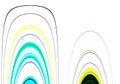 Playful lines and colors and contrast shapes background in pastel hues Royalty Free Stock Photo