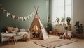 Playful and Cozy Childrens Room with Natural Lighting for Imaginative Playtime