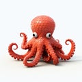 Playful And Creative 3d Cartoon Octopus Model