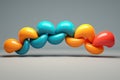 Playful 3D Render: Colorful Abstract Balloon, a Whimsical Display of Joy and Cheerful Vibrance