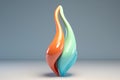 Playful 3D Render: Colorful Abstract Balloon, a Whimsical Display of Joy and Cheerful Vibrance