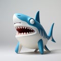 Playful 3d Shark Vinyl Toy With Teeth - Consumer Culture Critique