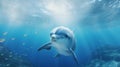 A playful dolphin swimming Royalty Free Stock Photo