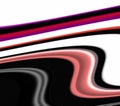 Playful geometries in black red pink white hues, abstract background, fantasy Royalty Free Stock Photo