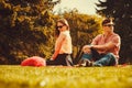 Playful girl with her man. Royalty Free Stock Photo