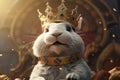 Playful illustration of a rabbit wearing a crown