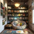 Playful Kids Reading Nook