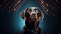 Playful Labrador Retriever Dog in a Highly Detailed Image AI Generated