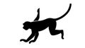 Playful Monkey Icon for Wildlife and Agility, vector design Generative AI Royalty Free Stock Photo