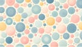 Playful Pastel Circle Abstract Backdrop Fun Geometric Pattern Illustration Happy Soft Bubble Design Surface Cheerful Background Royalty Free Stock Photo