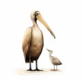 Playful Pelican And Chirpy Bird Illustration By Jon Klassen
