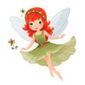 Playful pixie haven, charming clipart of colorful fairies with cute wings and haven of playful flowers