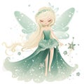 Playful pixie haven, charming clipart of colorful fairies with cute wings and haven of playful flowers