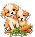 Playful Pups and Crunchy Carrots